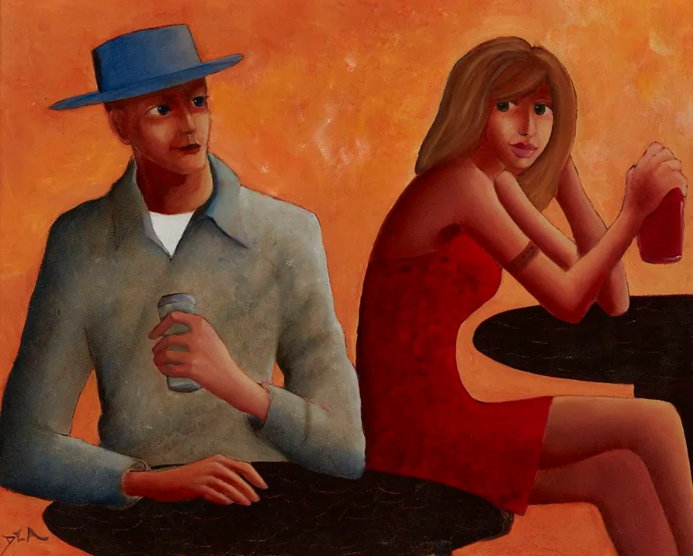 Frank O'Dea, MOVE CLOSER, oil on canvas