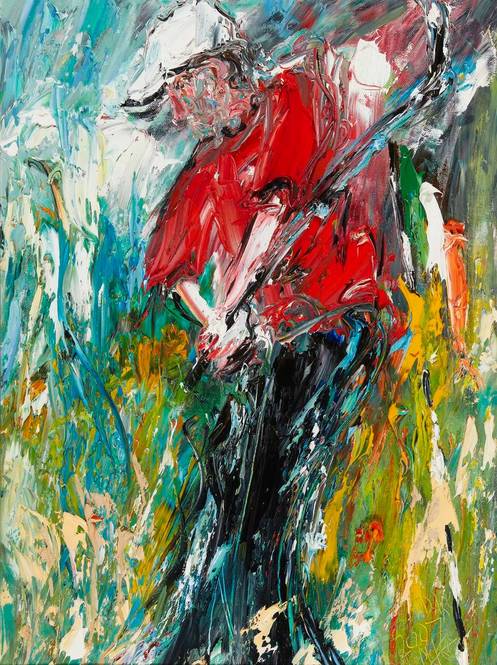 Jim McKee, ADARE, 2007 (PADRAIG HARRINGTON), oil on canvas