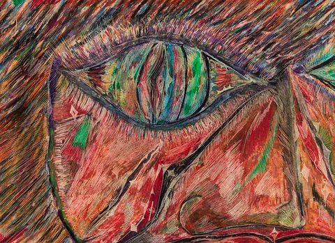 Frank O'Keefe, THE EYES HAVE IT, 2004, pastel