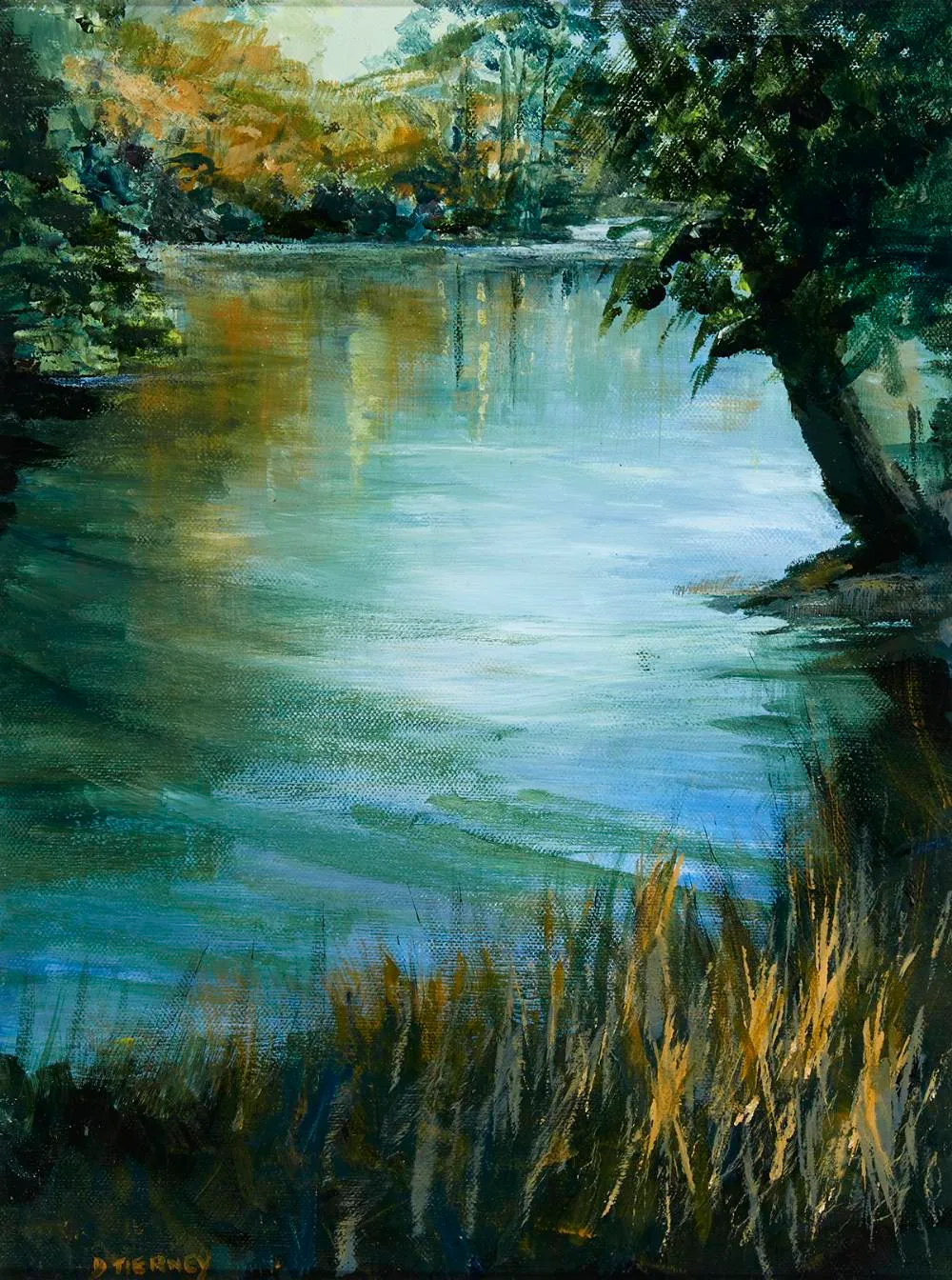 D. Tierney, REFLECTIONS, acrylic on canvas
