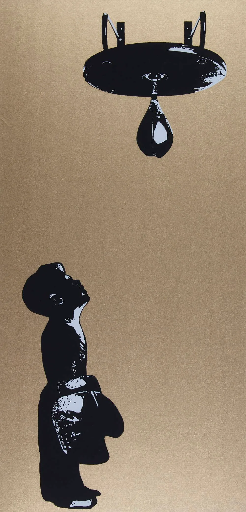 Solus, DREAM BIG, gold ink silkscreen print; (no. 59 from an edition of 85)
