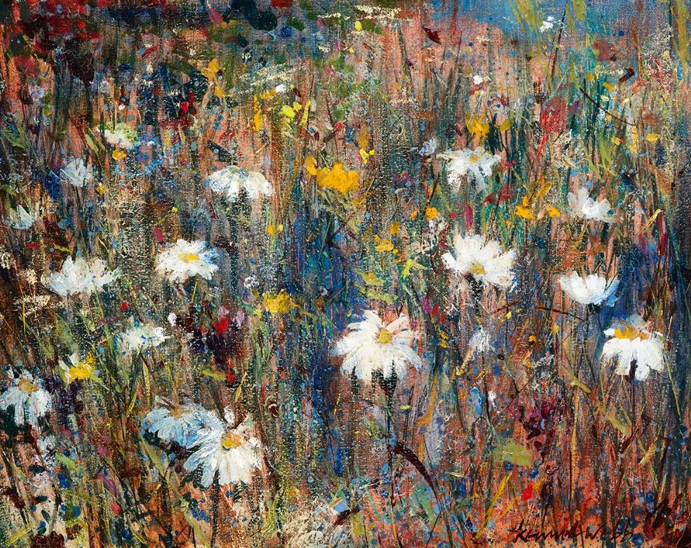 SUMMER PASTURE by Kenneth Webb, oil on canvas, sold May 2021