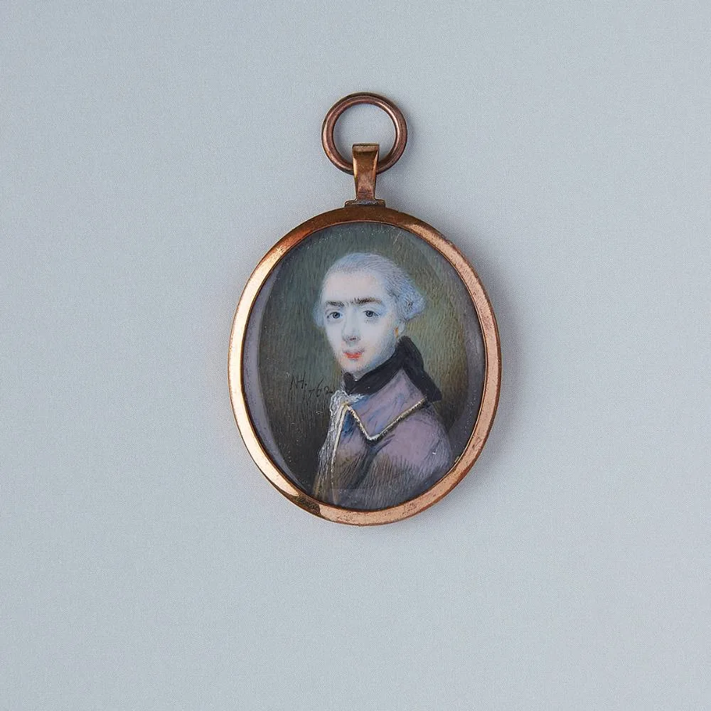 Nathaniel Hone, FRANCIS GRIESDALE ESQ., 1762, miniature; (oval)