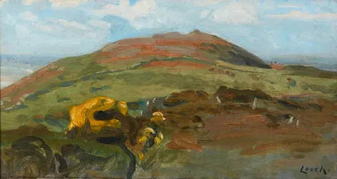 ON THE HILL OF HOWTH by William John Leech, oil on canvas, offered May 2021