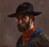 Seán Keating, SELF PORTRAIT WEARING A HAT, c. 1940s