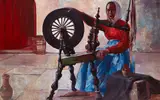 Maurice MacGonigal, WOMAN AT A SPINNING WHEEL