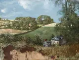 Patrick Hennessy, RUINED HOUSE WITHIN A RURAL LANDSCAPE