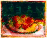 Neil Shawcross, STILL LIFE WITH FRUIT AND PLATE