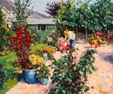 James S. Brohan, IN THE ARTIST'S GARDEN