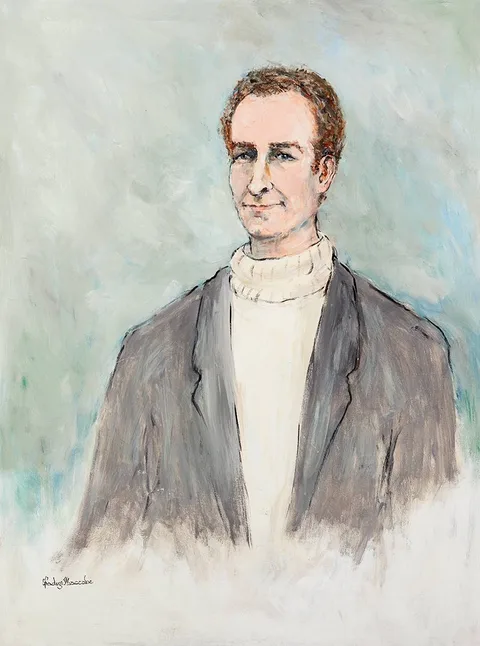 PORTRAIT OF DANIEL O'NEILL by Gladys Maccabe, 1999, oil on canvas, offered May 2021