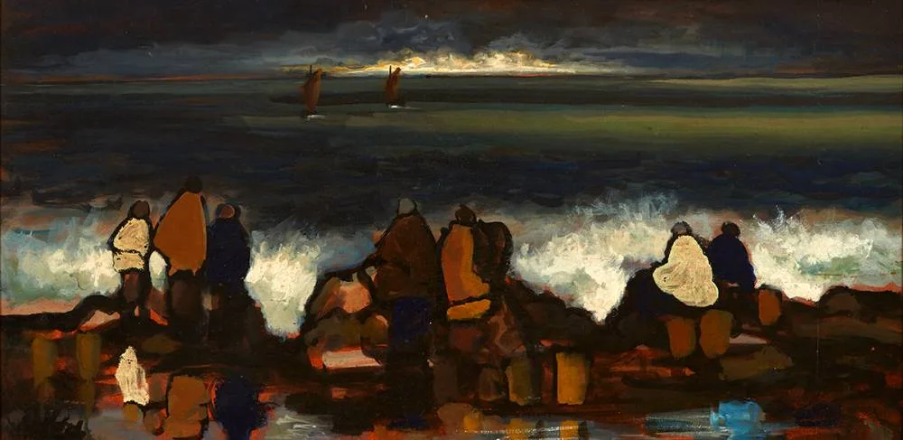 COMING STORM by Markey Robinson, oil on board, sold May 2021