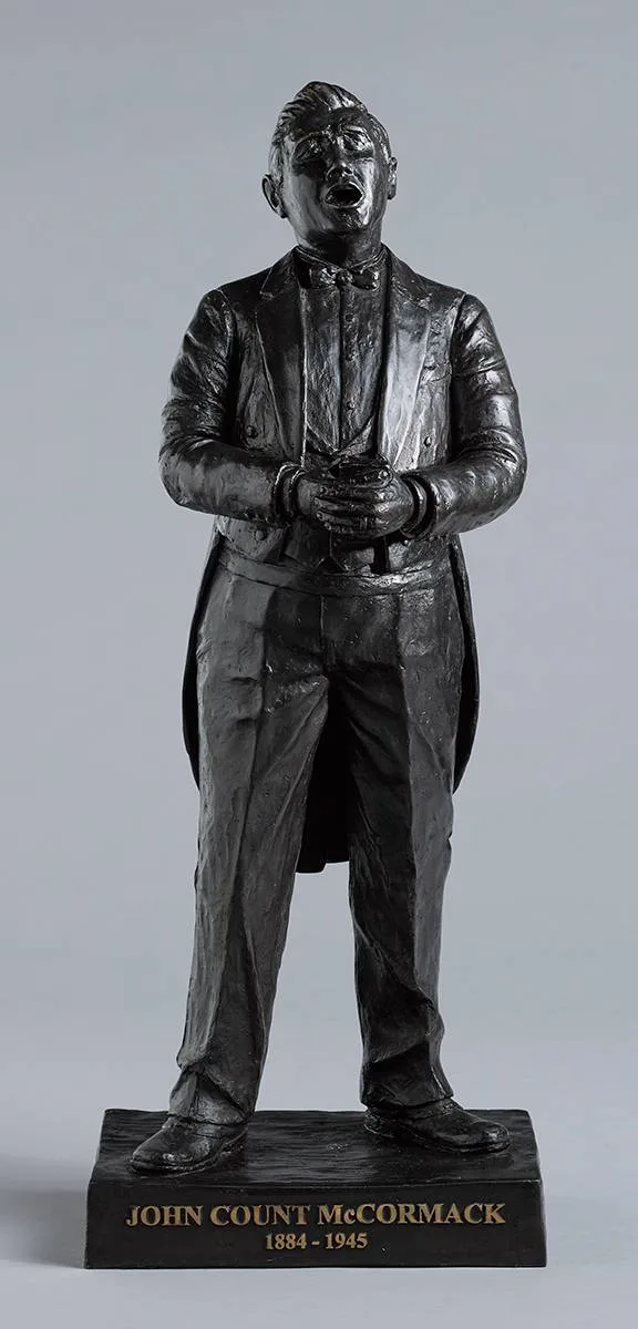 JOHN COUNT MCCORMACK by Elizabeth O'Kane, 2008, bronze; (no. 3 from an edition of 5), offered May 2021