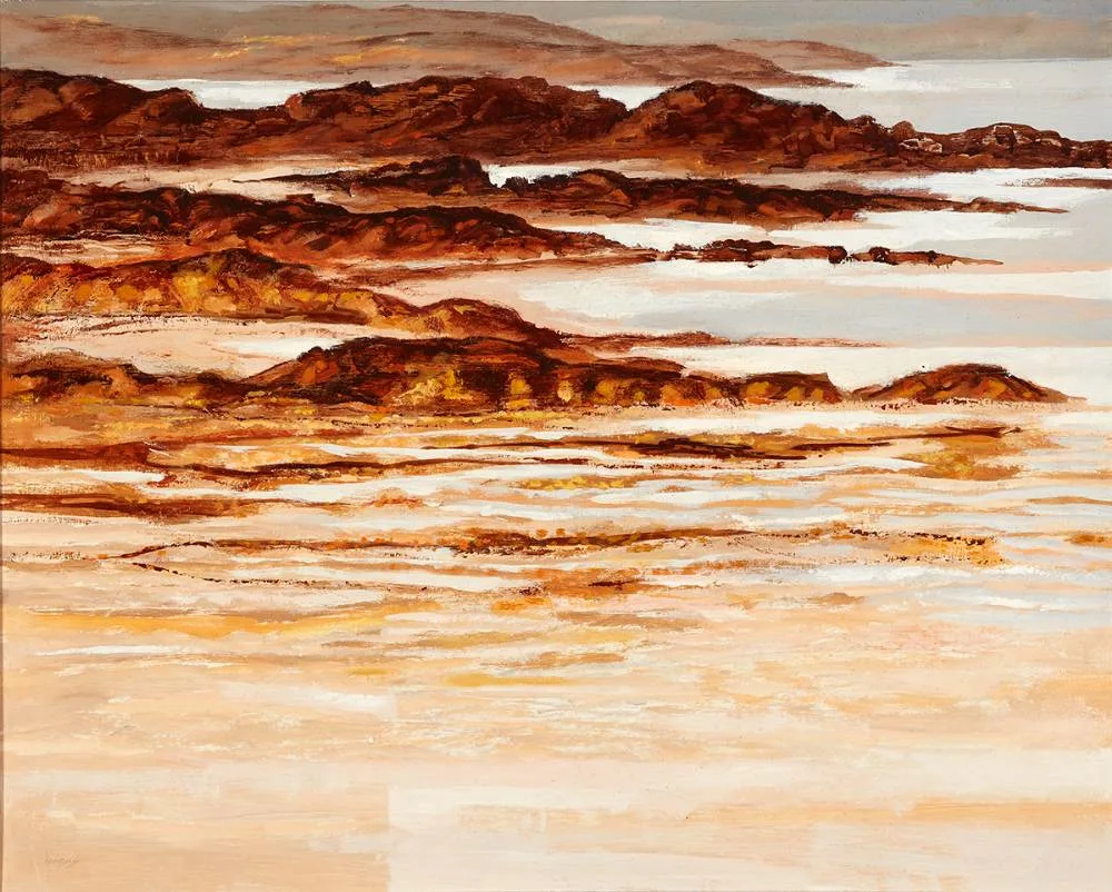 EBB TIDE by Arthur Armstrong, oil on board, offered Mar 2021