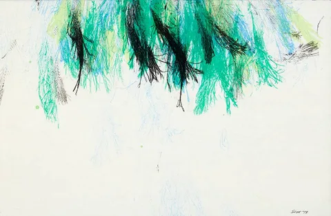 Patrick Scott, GESTURAL DRAWING, 1978, crayon