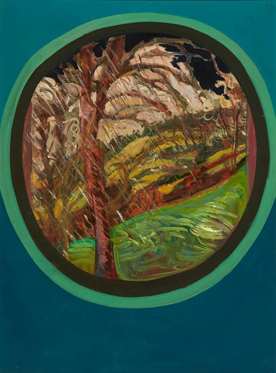 CLARE RAINS by Brian Bourke, 1976, oil on canvas laid on board, sold Mar 2021