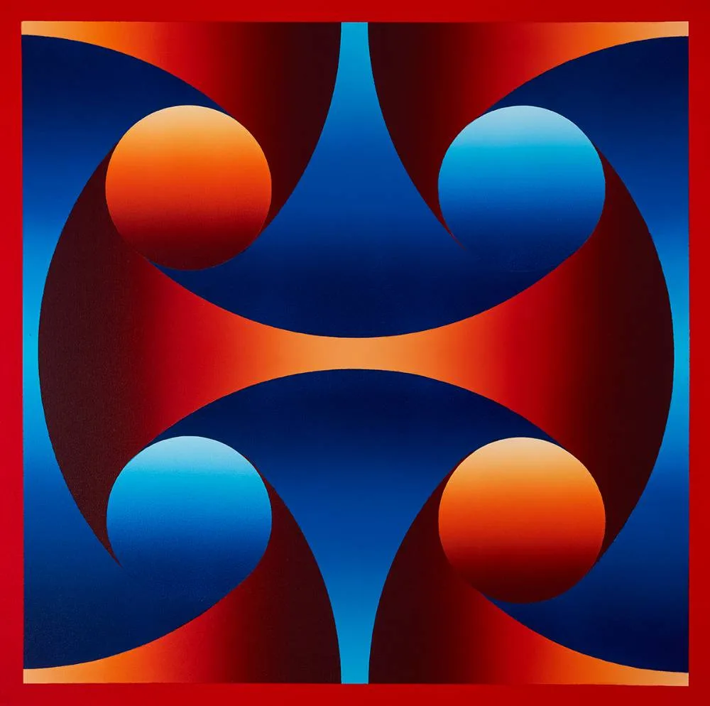 CELTIC SYMETTRY by Francis Tansey, 2018, acrylic on canvas, sold Mar 2021