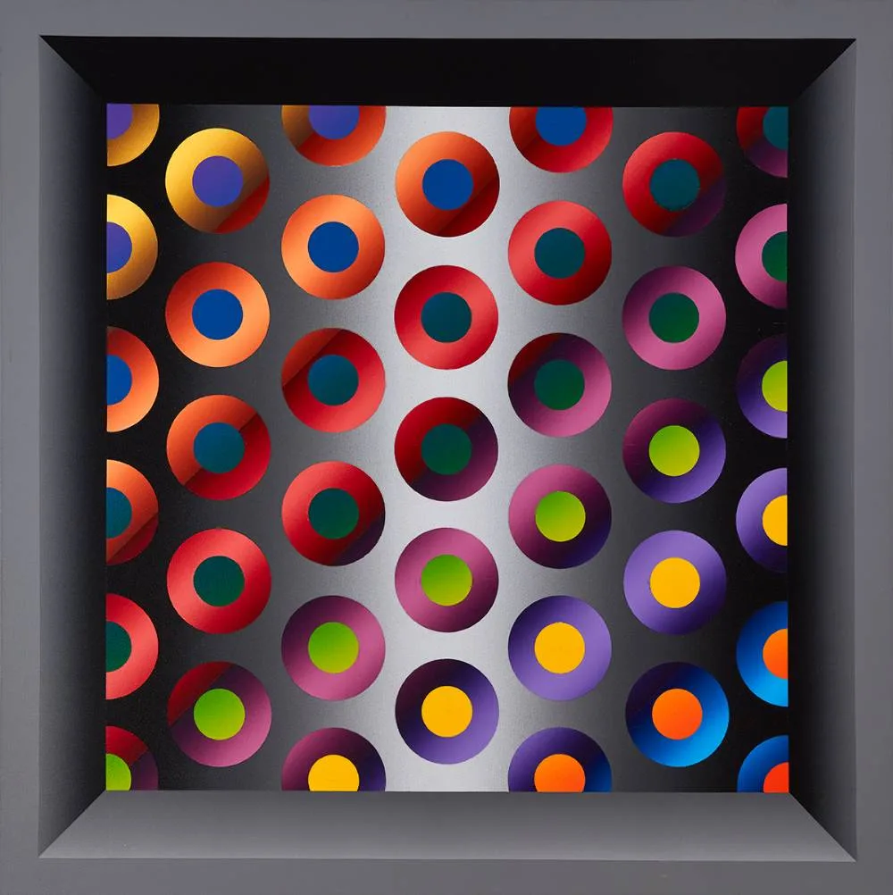 SPECTRAL by Francis Tansey, 1999, acrylic on canvas, sold Mar 2021