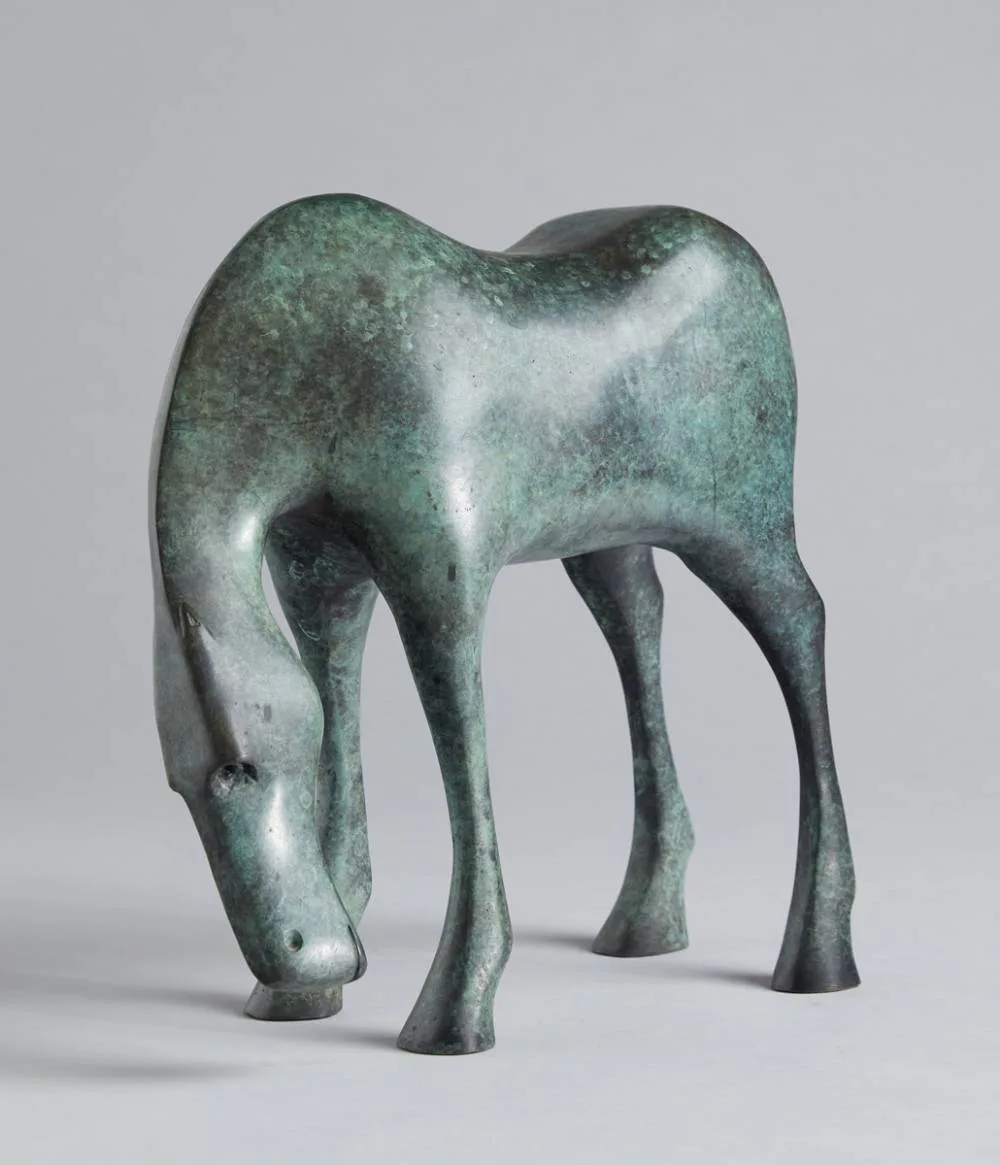 GRAZING HORSE by Anthony Scott, bronze; (no. 6 from an edition of 6), sold Mar 2021