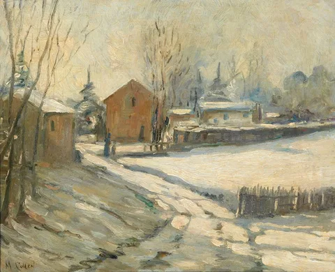 Maurice Galbraith Cullen, WINTER LANDSCAPE, oil on canvas