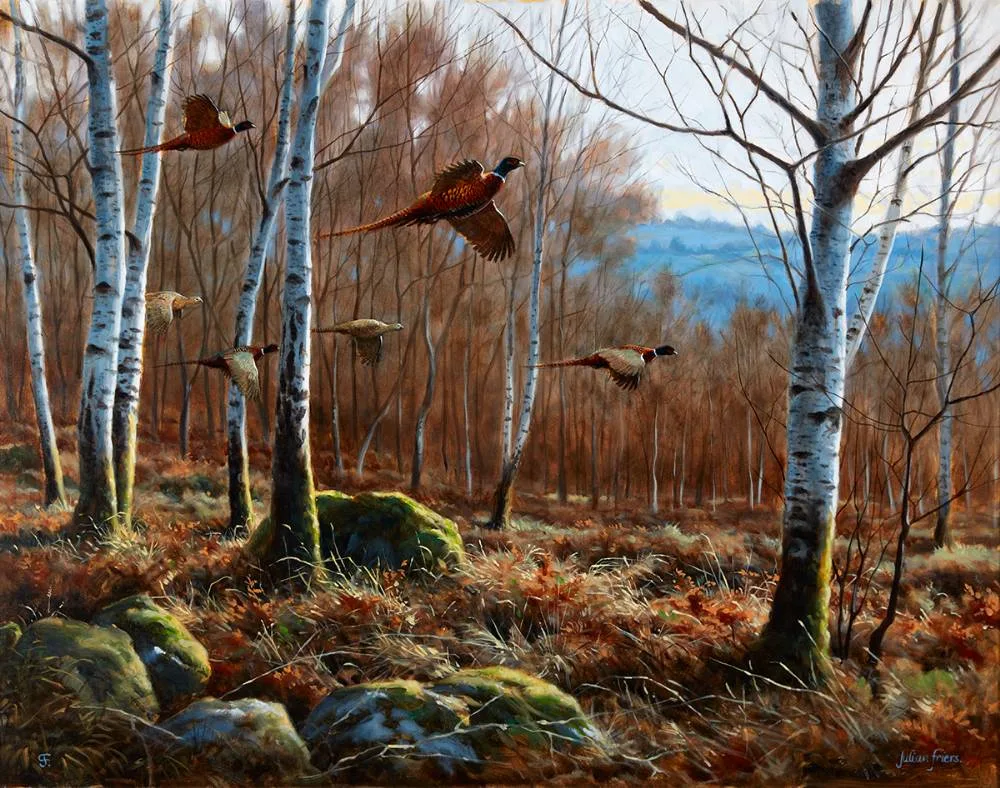 DAWN PATROL by Julian Friers, oil on canvas, sold Mar 2021