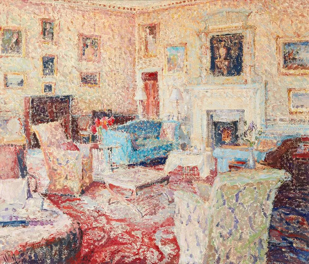 Maria Stcherbinina, INTERIOR, oil on canvas