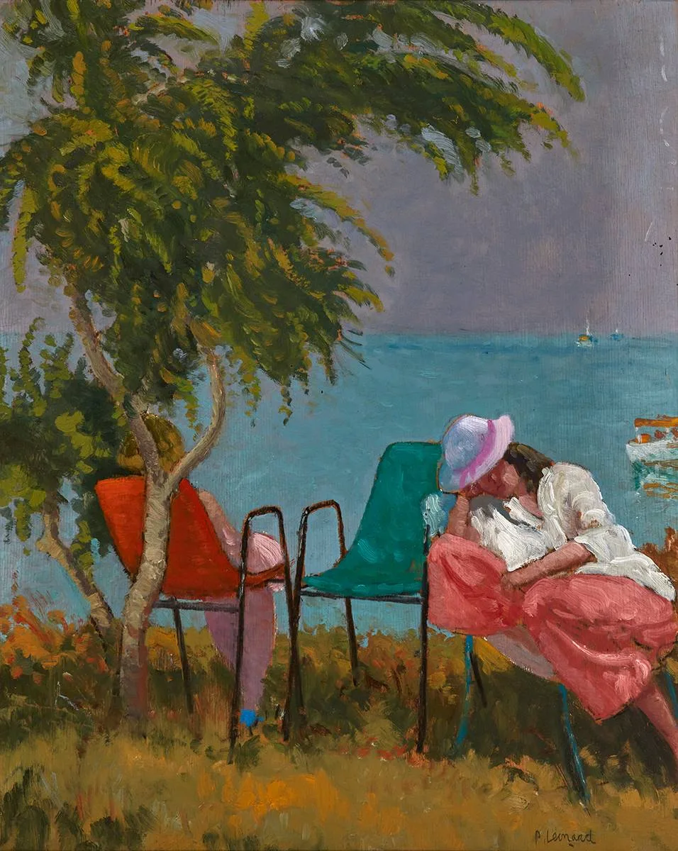 Patrick Leonard, SIESTA, MESSONGHI, CORFU, 1986, oil on board