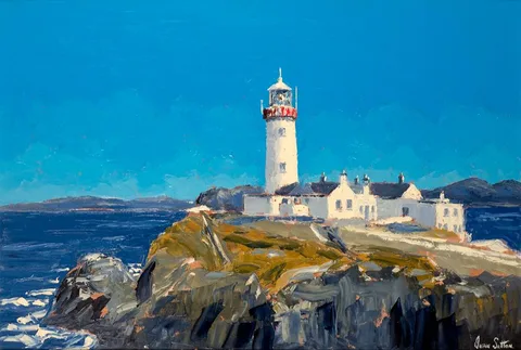 Ivan Sutton, FANAD LIGHTHOUSE, LETTERKENNY, COUNTY DONEGAL, oil on board