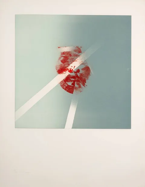 Louis le Brocquy, CÚCHULAINN, Intaglio print on paper; (no. 58 from an edition of 75)
