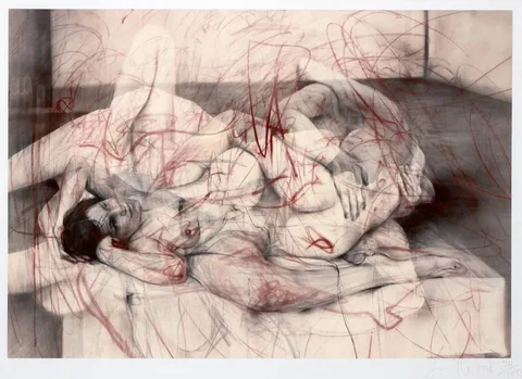 Jenny Saville, ONE OUT OF TWO (SYMPOSIUM), 2018, digital print on Somerset paper; (no. 34 from an edition of 100)