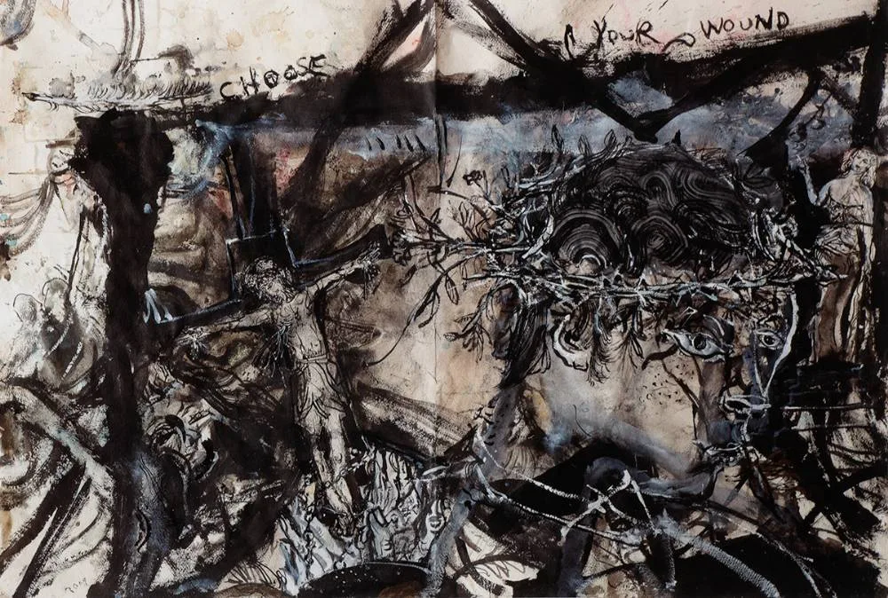CHOOSE YOUR WOUND by Nick Miller, 2009, print; (no. 1 from an edition of 25), sold Mar 2021