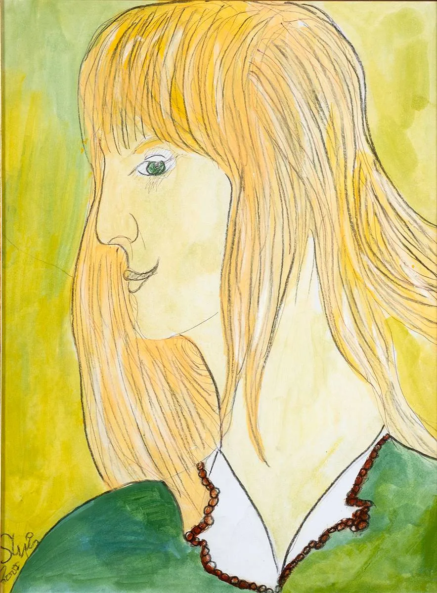 BLONDIE by Piet Sluis, 2005, gouache, pencil and ink, offered Mar 2021