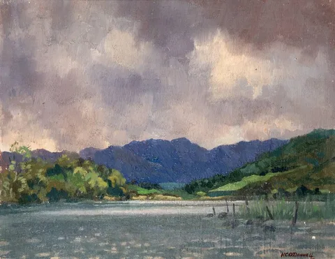 Henry C. O'Donnell, DISTANT HILLS, oil on board