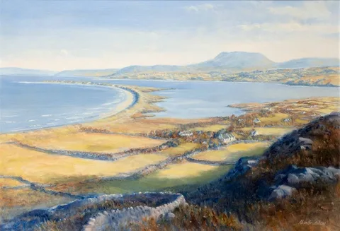 Alan Bradshaw, COASTAL SCENE, oil on canvas