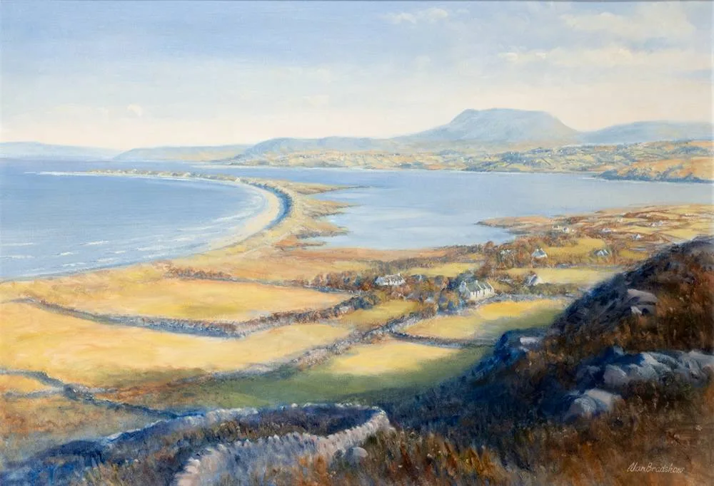 COASTAL SCENE by Alan Bradshaw, oil on canvas, sold Mar 2021