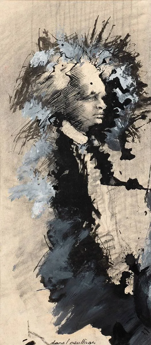 Donal O'Sullivan, FIGURE STUDY, mixed media