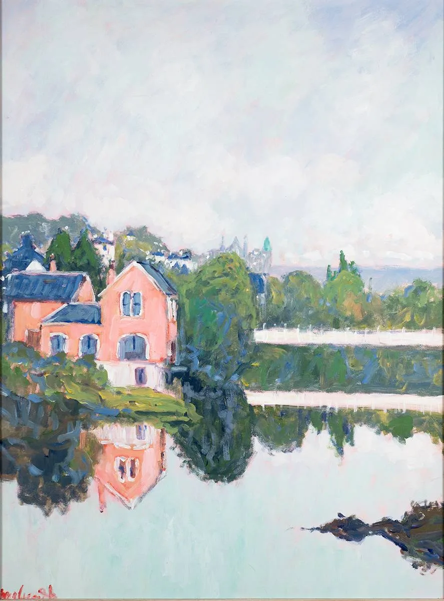 DALY'S BRIDGE, CORK by Marie Carroll, oil on canvas, sold Mar 2021