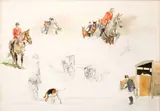 Susan Mary Webb, HORSE STUDIES II, THE HUNT