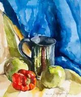 Nuala Stephenson, STILL LIFE WITH PEPPERS