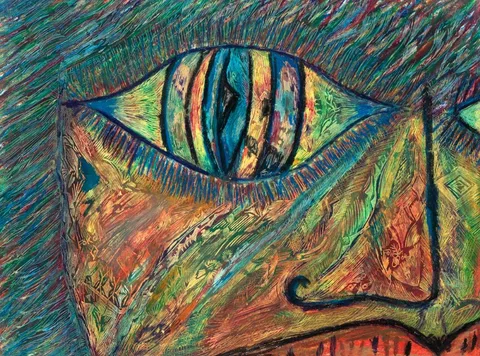 Frank O'Keefe, MIDDLE EYE, 2004, pastel