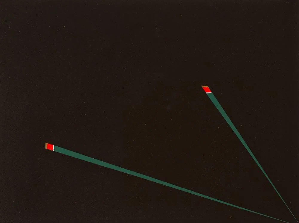 TETHERED by Cecil King, 1985, oil on paper, sold Dec 2020