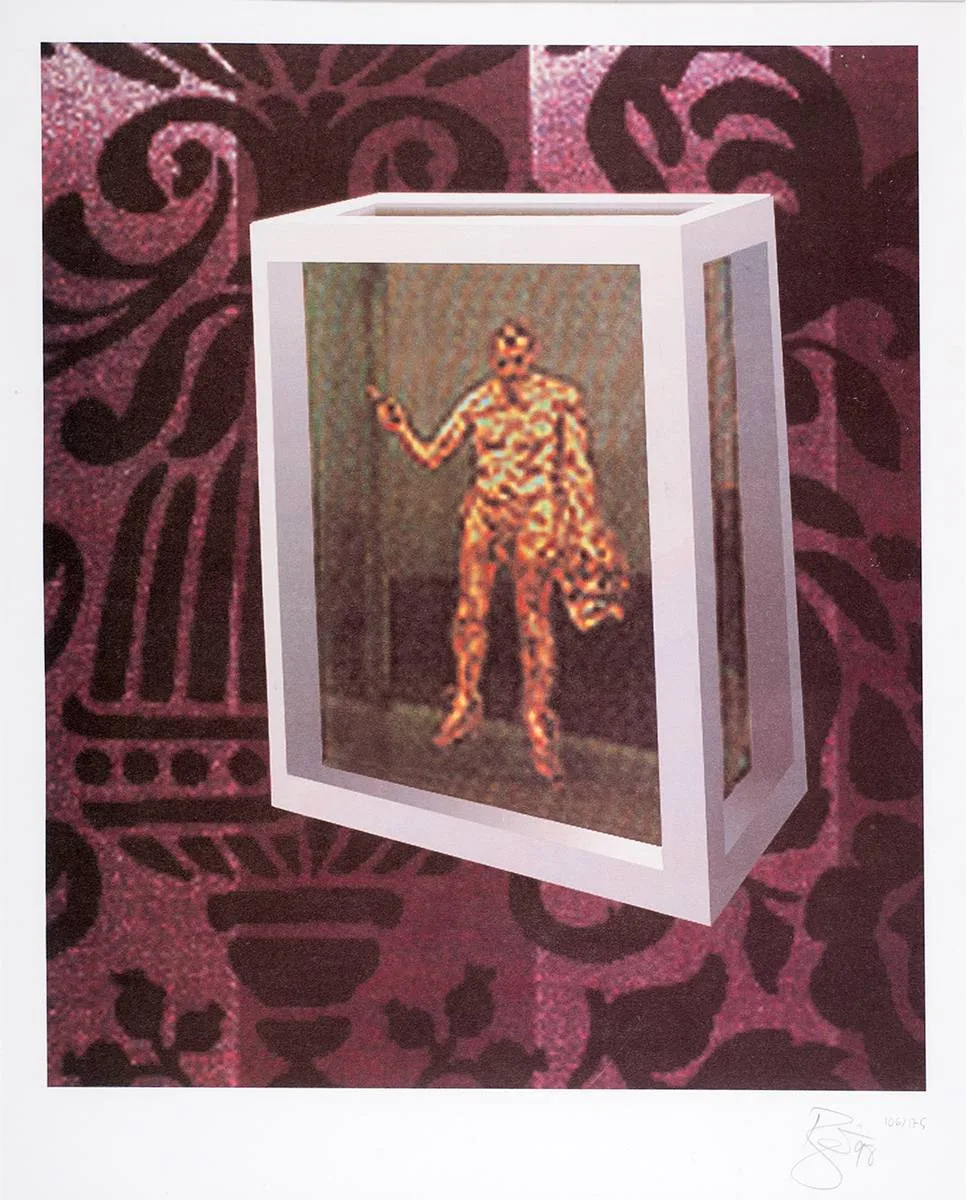 CONFLICT by David Bowie, 1998, lithograph; (no. 106 from an edition of 175), sold Dec 2020