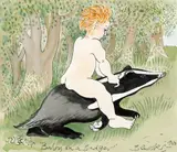 Pauline Bewick, BABY ON A BADGER