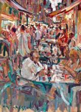 Arthur K. Maderson, LATE EVENING, MONTPELLIER, FRANCE