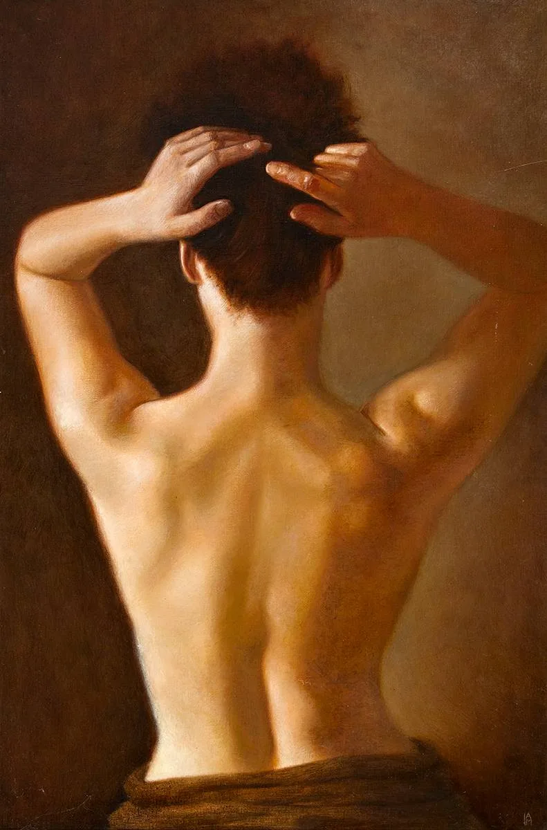 TORSO by Ian McAllister, oil on canvas, offered Dec 2020