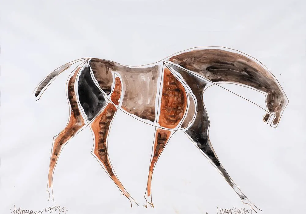Conor Fallon, HORSE, 1994, watercolour