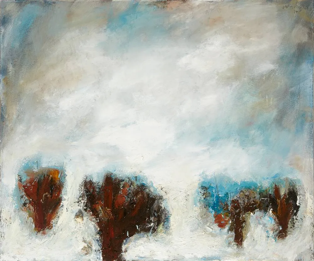 UNTITLED by Michael Kane, 1987, oil on canvas, sold Dec 2020