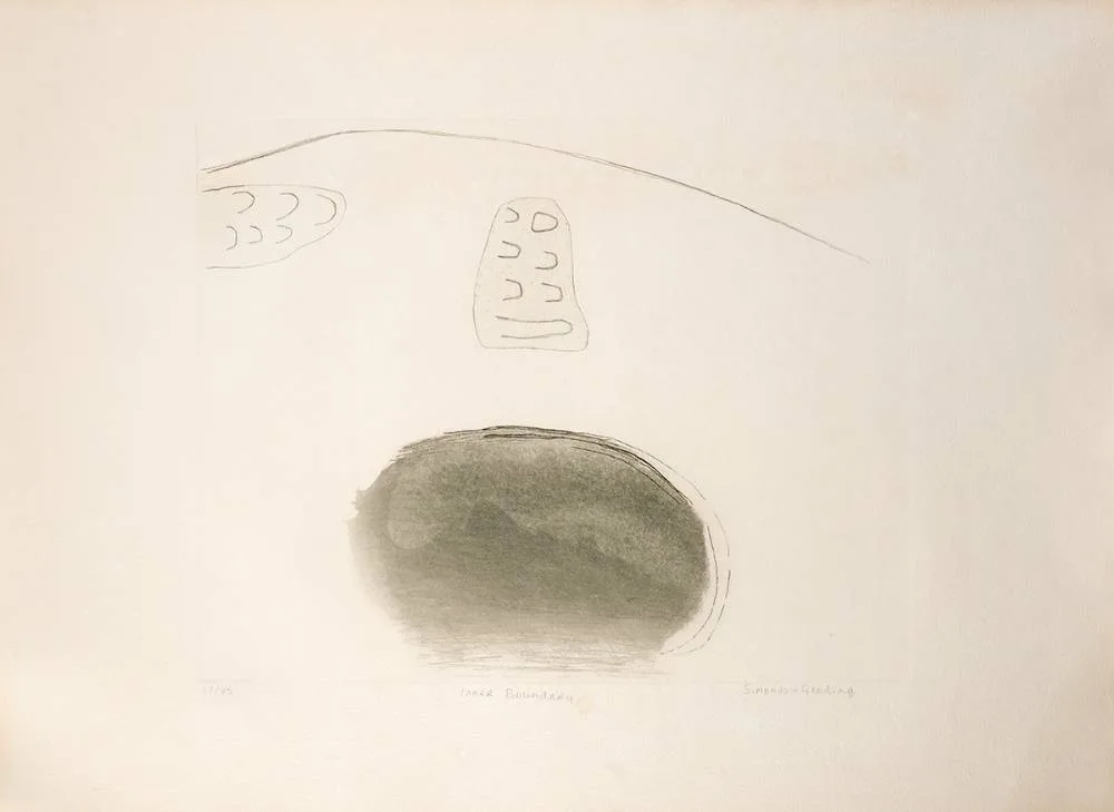Maria Simonds-Gooding, INNER BOUNDARY, carborundum; (no. 17 from an edition of 45)