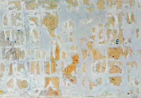 DECAYING FRESCO, CORFU by Mike Fitzharris, 1993, oil on mounted unstretched canvas, offered Dec 2020