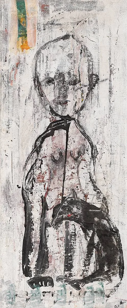 WOLF GIRL by John Kingerlee, 1988, oil on canvas, offered Dec 2020