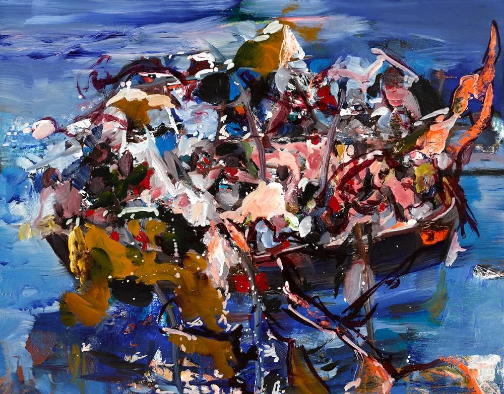 ADRIFT by Robert Donald, 2019, oil on canvas, offered Dec 2020